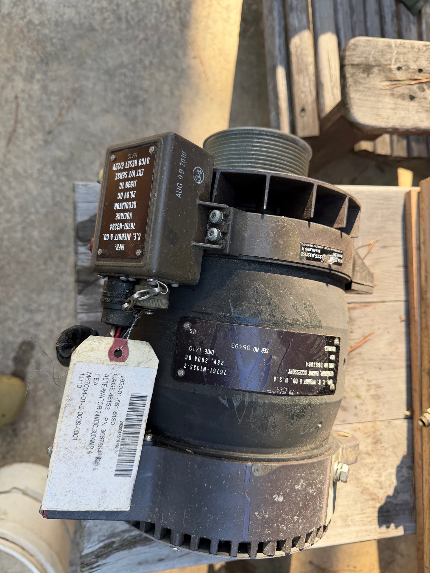 NOS MTVR 300A 24v Alternator